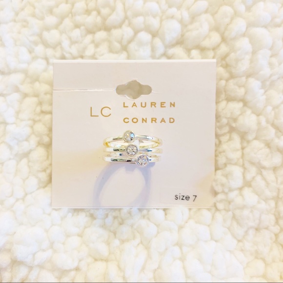 2/$15 Lauren Conrad Simulated Stone Ring Set - Picture 2 of 4